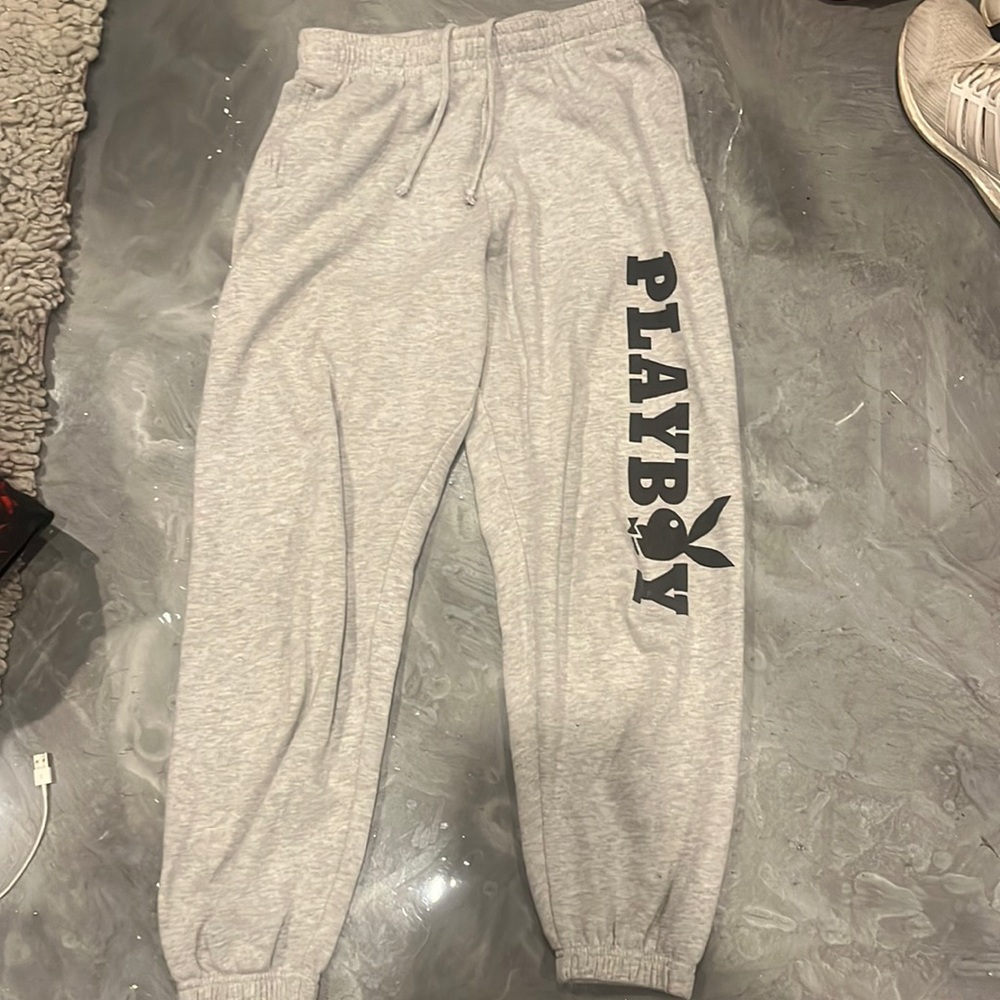 grey playboy sweatpants